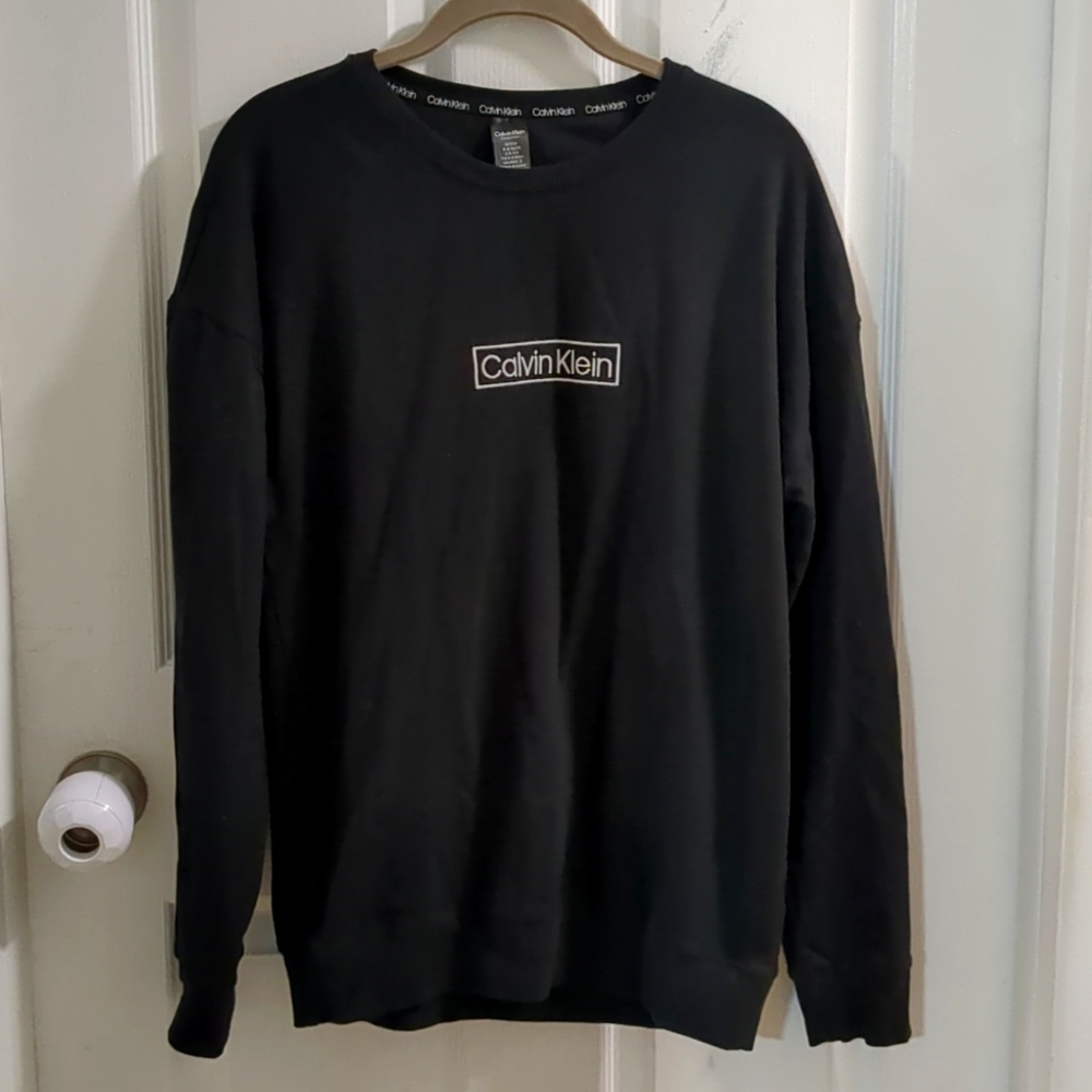 Calvin Klein Women's Reimagined Heritage Crewneck Sleep Sweatshirt